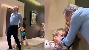Roberto Justus aparece se divertindo com suas filhas e brinquedo rouba a cena - Reprodução/Instagram