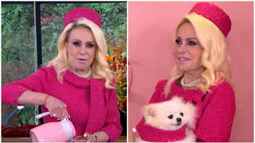 Apresentadora caprichou no look inspirado em Barbie. - TV Globo