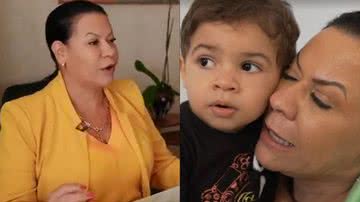 Filho de Marília Mendonça, de apenas 3 anos, chama avó, Dona Ruth, de mãe às vezes - Reprodução/SBT/Globo