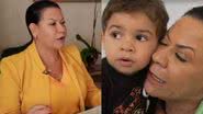 Filho de Marília Mendonça, de apenas 3 anos, chama avó, Dona Ruth, de mãe às vezes - Reprodução/SBT/Globo
