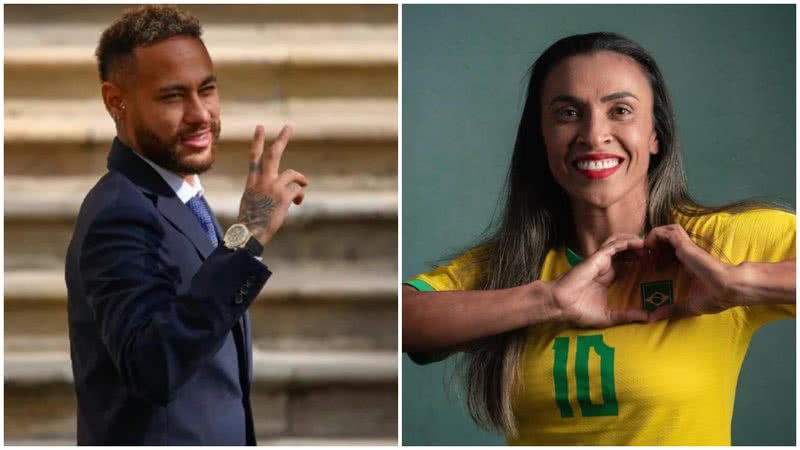 Web comparou os valores dos camisas 10 do Brasil. - Instagram/@neymarjr e @martavsilva10