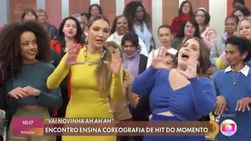 Repórter tirou convidados e plateia do ‘Encontro’ do sofá com sua animação - TV Globo