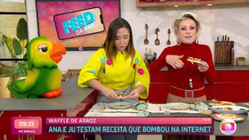 Louro Mané, Juliane Massaoka e Ana Maria Braga no 'Mais Você' - Globo