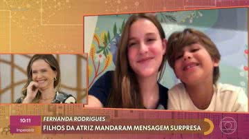 No ar como Alícia de ‘Fuzuê’, Fernanda Rodrigues ganha declaração encantadora dos filhos - Reprodução/TV Globo