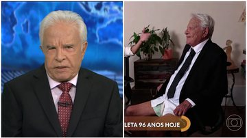 O apresentador está completando 96 anos nesta sexta-feira (29) - TV Globo