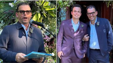 Fernando Rocha foi o celebrante do casamento do filho, o jornalista Pedro Rocha - Instagram
