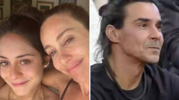 Valentina e a mãe, Cinthia Benini, não sabiam que André Gonçalves estaria no reality show. - Instagram e RecordTV
