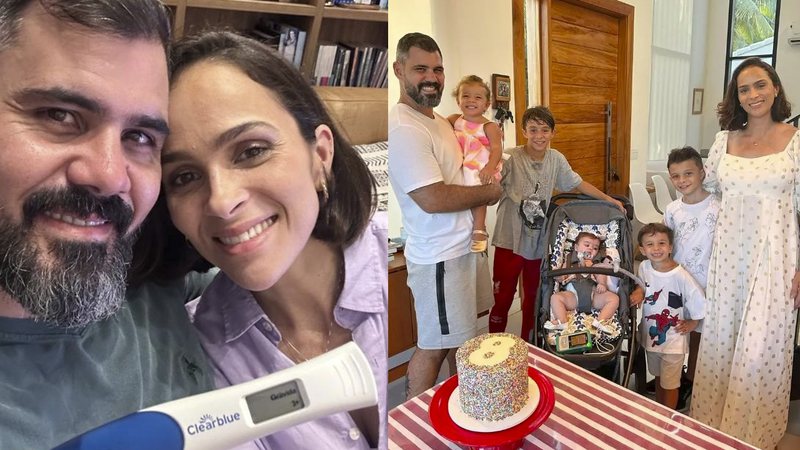 Letícia e Juliano Cazarré compartilham as alegrias e dificuldades da criação de filhos nas redes sociais - Instagram/@leticiacazarre