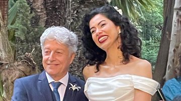 Caco Barcellos e Carla Tilley se casaram na última sexta-feira (13), com Ana Maria Braga entre os convidados. - Instagram/Sandra Annenberg