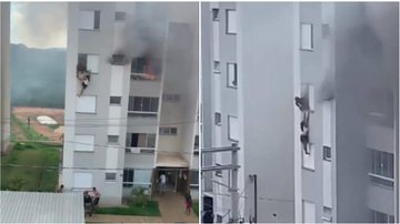 Avós pulam de prédio após neta colocar fogo em sofá - Twitter