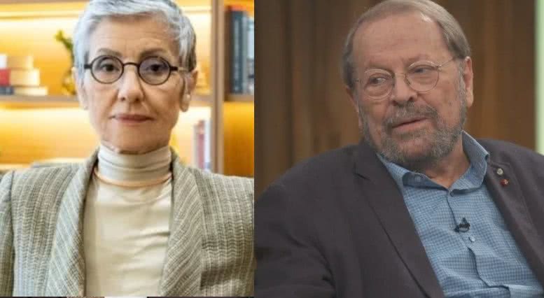 Globo/Ellen Soares e Carlos Vereza em Conversa com Bial - Reprodução Globo