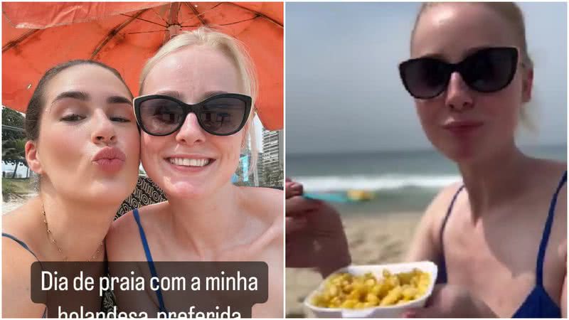 A holandesa reagiu aos pratos vendidas nas areias do Rio de Janeiro. - Reprodução