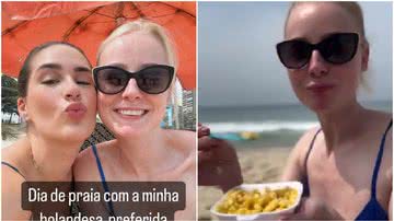 A holandesa reagiu aos pratos vendidas nas areias do Rio de Janeiro. - Reprodução
