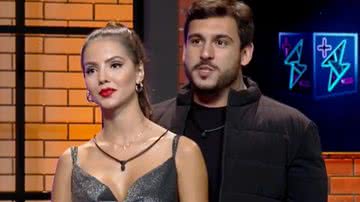 Luana Andrade e o namorado, João Hadad, durante o 'Power Couple 6' - Record TV