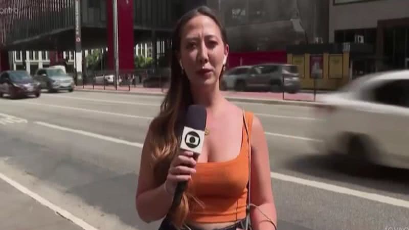 A repórter relembrou a ação criminosa da última semana. - TV Globo