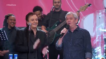 Fábio Jr. e Serginho Groisman cantam juntos o hit ‘Alma Gêmea’ - Reprodução │Globo