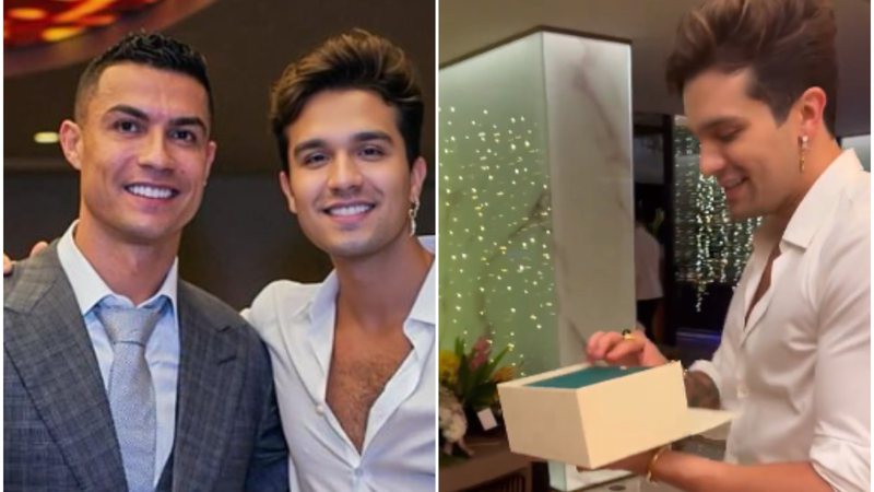 Luan Santana ganhou presente de luxo de Cristiano Ronaldo ao ser contratado para cantar em festa - Instagram/Twitter