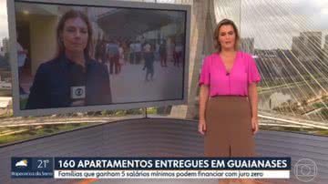 Ana Paula Campos errou o nome da repórter Zelda Melo no SP1 - Globo