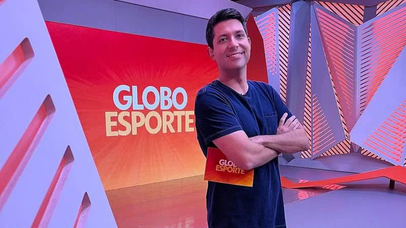 O jornalistav comandava o Globo Esporte SP nas folgas de Felipe Andreoli. - TV Globo