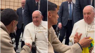 Luva de Pedreiro conheceu Papa Francisco no Vaticano - Instagram/@luvadepedreiro