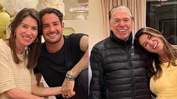 Silvio Santos surgiu com os pais de Alexandre Pato, marido de sua filha Rebeca Abravanel - Reprodução/Instagram