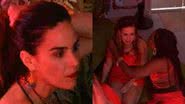 Wanessa chora na festa do BBB 24 e é consolada por Yasmin Brunet e Leidy Elin - Reprodução/TV Globo
