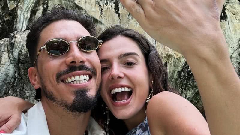 Giovanna Lancellotti ficou noiva de Gabriel David e compartilhou o anel de compromisso - Reprodução/Instagram