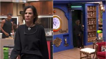 A cantora foi chamada ao confessionário e não voltou à casa do reality. - TV Globo