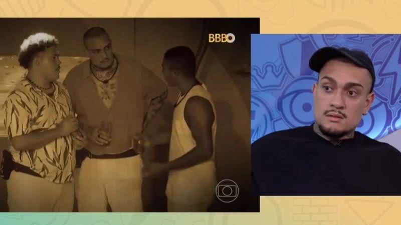 MC Bin Laden comenta sobre início da rivalidade com Davi no BBB 24 - Reprodução/TV Globo
