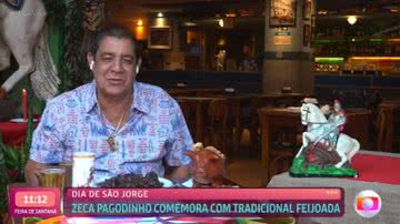 Zeca Pagodinho comete gafe no 'Mais Você' e vira meme na internet: "Morreu" - Reprodução/TV Globo