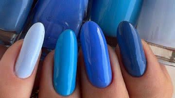 7 opções de unhas azuis decoradas para sair do básico e arrasar - Reprodução/Pinterest