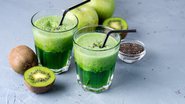 Suco de kiwi com maçã verde para ajudar a emagrecer. - Imagem: Shutterstock