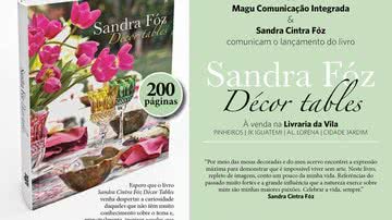 Sandra Fóz transforma a paixão por mesas decoradas em livro - Divulgação