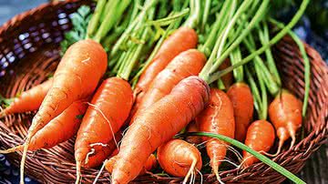 É época de... cenoura, pêssego, espinafre, nectarina - Shutterstock
