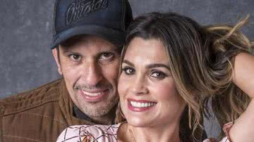 Milhem Cortaz e Flávia Alessandra como o fogoso casal Machado e Rita - João Cotta/TV Globo