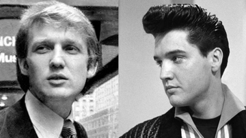 Donald Trump e Elvis Presley - Divulgação