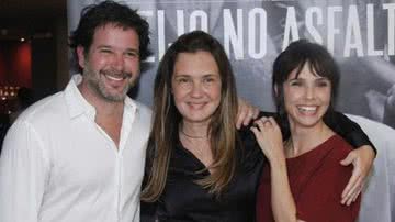Murilo Benício, Adriana Esteves e Débora Falabella se reencontram em lançamento de filme - AgNews