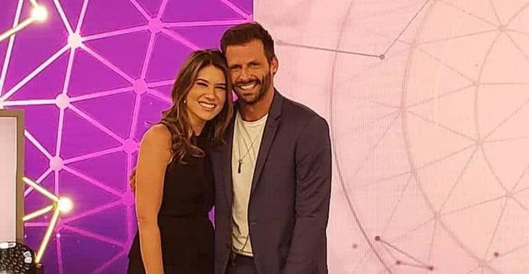 A apresentadora rebeca Abravanel e o ator Henri Castelli no Teleton 2018. - Reprodução/ Instagram