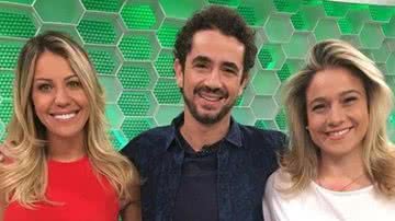 Bárbara Coelho (nova apresentadora), Felipe Andreoli e Fernanda Gentil - Reprodução/Instagram
