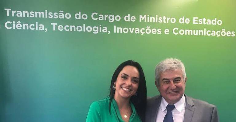 Izabella Camargo posa com Marcos Pontes - Reprodução/Instagram