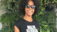 Maju Coutinho homenageou as colegas de profissão negra com o nome delas em uma camiseta - Reprodução/Instagram