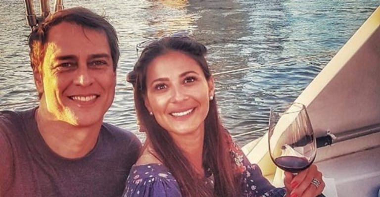 Marcello Antony e a esposa, Carolina Villar. - Reprodução/ Instagram