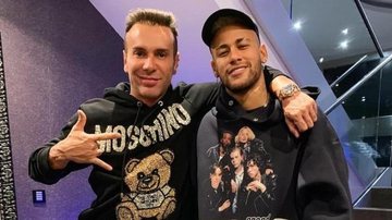 Neymar ao lado de Matheus Mazzafera, comemorando aniversário de 27 anos com reunião intimista - Reprodução/Instagram