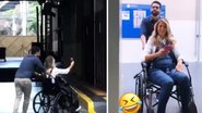 Ticiane chegou em cadeiras de rodas no estúdio - Reprodução/Instagram