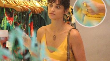Débora Nascimento usa aliança de casamento em shopping no Rio - Fábio Moreno/AgNews