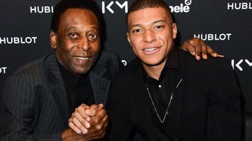Pelé e Mbappé se encontraram na França - Reprodução/Instagram