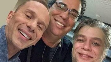 Rafael Ilha, Carlos Casagrande e Fábio Assunção em montagem feita por desconhecido. - Reprodução/ Instagram