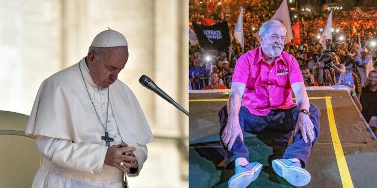 Papa Francisco enviou uma carta ao ex-presidente - Reprodução/Instagram