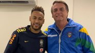 Neymar recebe visita de Jair Bolsonaro - Reprodução/Instagram