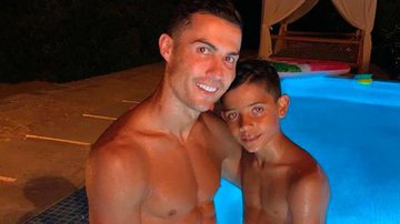 Cristiano Ronaldo parabenizou o filho - Reprodução/Instagram